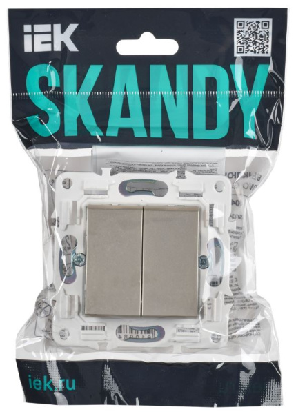 фото Переключатель двухклавишный  IEK SK-V22-0-10-K37 в Самаре
