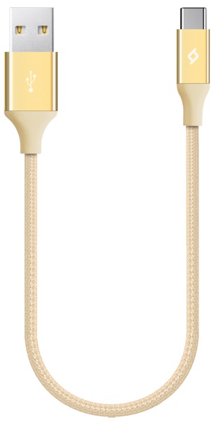 

Кабель TTEC 2DK26A TypeC 0.3m alum gold, 2DK26A