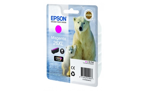 

Картридж Epson C13T26334010/C13T26334012 26XL для XP-600/700/800 (magenta), C13T26334010/C13T26334012