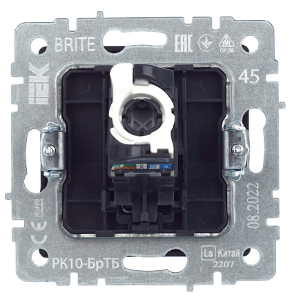 фото Розетка компьютерная  IEK BR-K10-1-K45 в Уфе