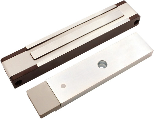 фото Замок электромагнитный Aleko ALM-400P-12V (коричневый) в Екатеринбурге