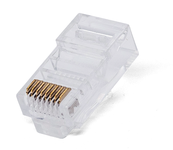

Коннектор Filum FL-NA-PLUG5E-1 RJ-45, 5E кат., 8p8c, 6 мкм, универсальный, для одножильного и многожильного кабеля, уп/100 шт, FL-NA-PLUG5E-1