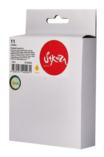 фото Картридж струйный Sakura C4838A (№11 Yellow) в Уфе
