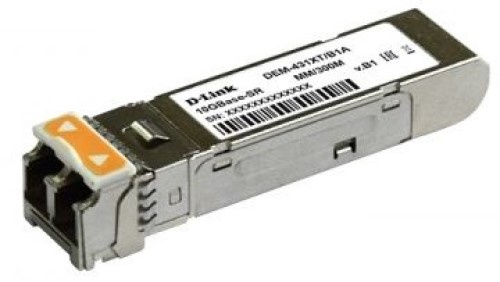 Изображение товара Трансивер D-link DEM-431XT/B1A SFP+ для многомодовых оптоволоконных кабелей