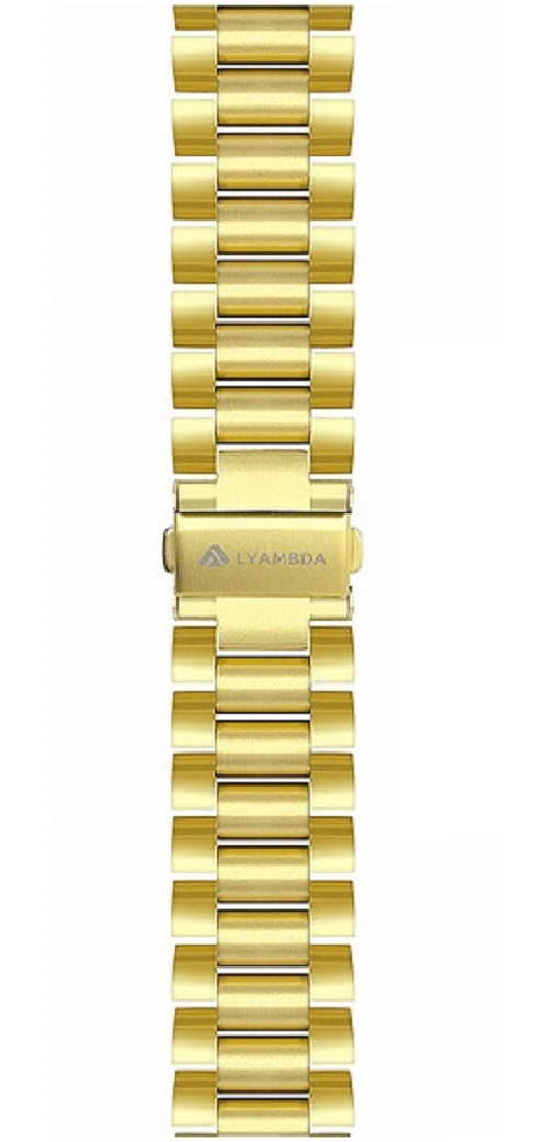 

Ремешок на руку Lyambda KEID DS-APG-02-44-GL из нержавеющей стали для Apple Watch 42/44 mm gold, KEID