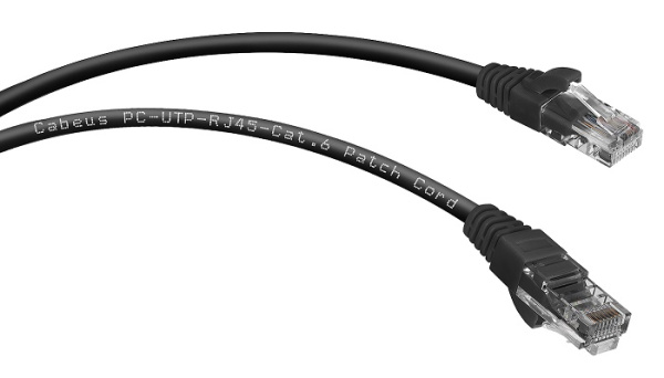 фото Кабель патч-корд U/UTP 6 кат. 1.5м Cabeus PC-UTP-RJ45-Cat.6-1.5m-BK в Омске