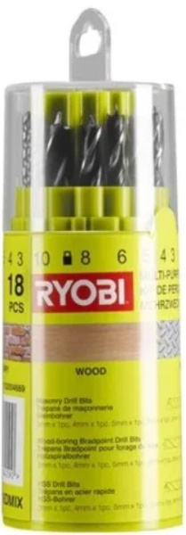 фото Набор сверл  Ryobi RAK18DMIX