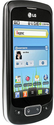 фото Мобильный телефон  LG P500 Optimus One Black