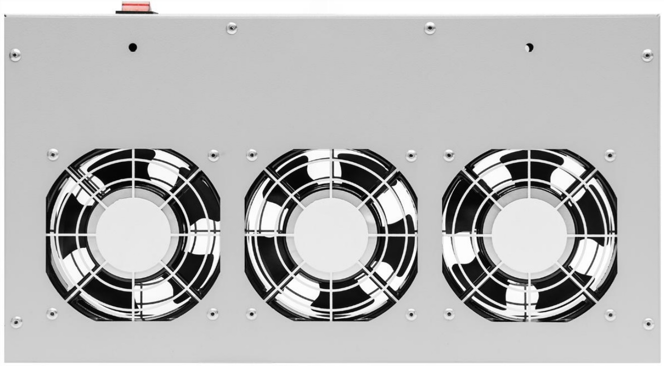 

Вентиляторный модуль SNR SNR-FAN-3-W-G 19", 3 вентилятора, регулируемая глубина 230-415мм, без терморегулятора, SNR-FAN-3-W-G