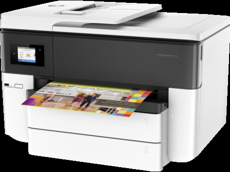 фото МФУ струйное цветное HP Officejet Pro 7740