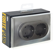 фото Розетка двухместная с заземлением  IEK FP-R24-16-1-K46