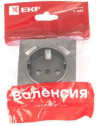 фото Накладка розетки с заземлением с 2 USB EKF ESR16-L-028-60-2USB