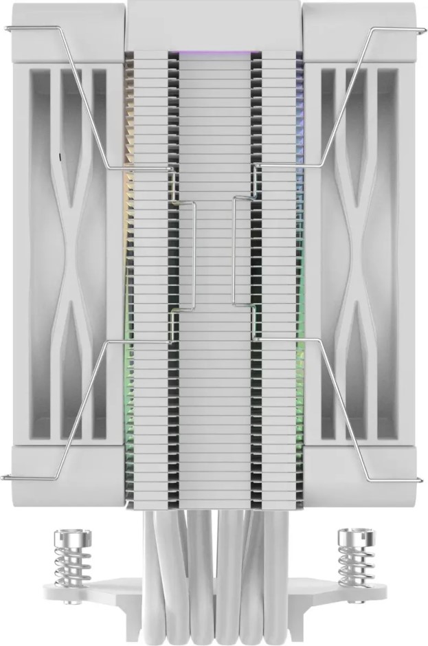 

Кулер Bloody BD-AC230-ARGB1-WH LGA1200/1700/1851/AM4/AM5 (TDP 230W, 2*120mm, 600-1600rpm, 93CFM, 32dBa) Ret, BD-AC230-ARGB1-WH