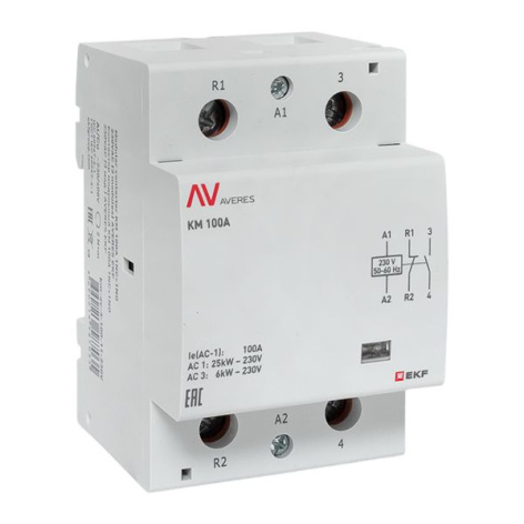 фото Контактор модульный EKF km-av-3-100-11-230V в Екатеринбурге