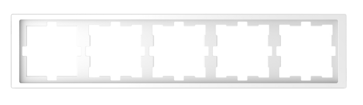 

Рамка Schneider Electric MTN4050-6535 Merten D-Life 5-ая белый лотос, MTN4050-6535