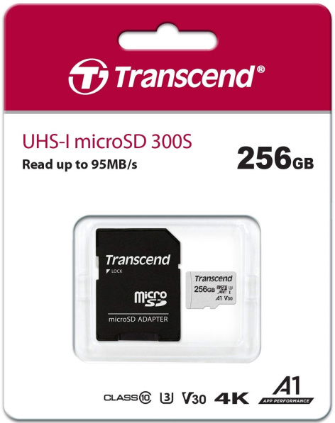 фото Карта памяти microSDXC 256GB Transcend TS256GUSD300S-A в Омске