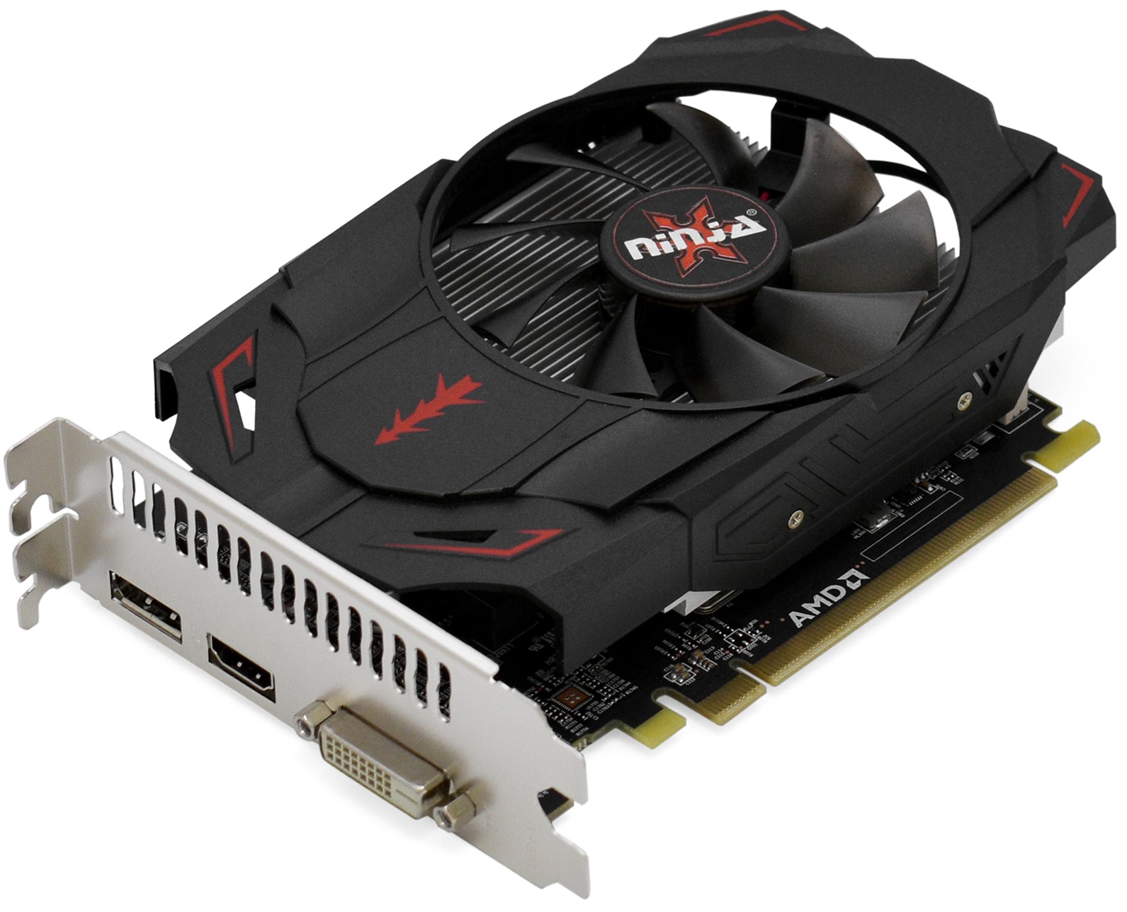 

Видеокарта PCI-E Sinotex Radeon RX 550 AKRX55045F 4GB GDDR5 128bit 14nm 1071/6000MHz DVI-D/HDMI/DP RTL, Radeon RX 550