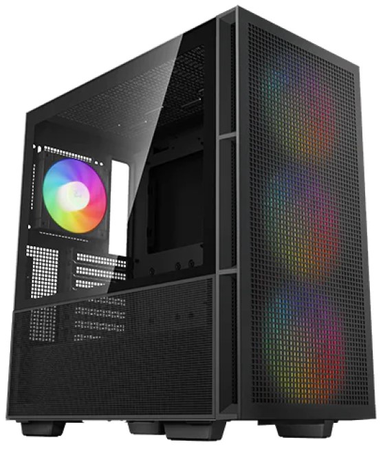 

Корпус eATX Deepcool CH560 черный, без БП, боковая панель из закаленного стекла, USB Type-C, USB 3.0, audio, CH560