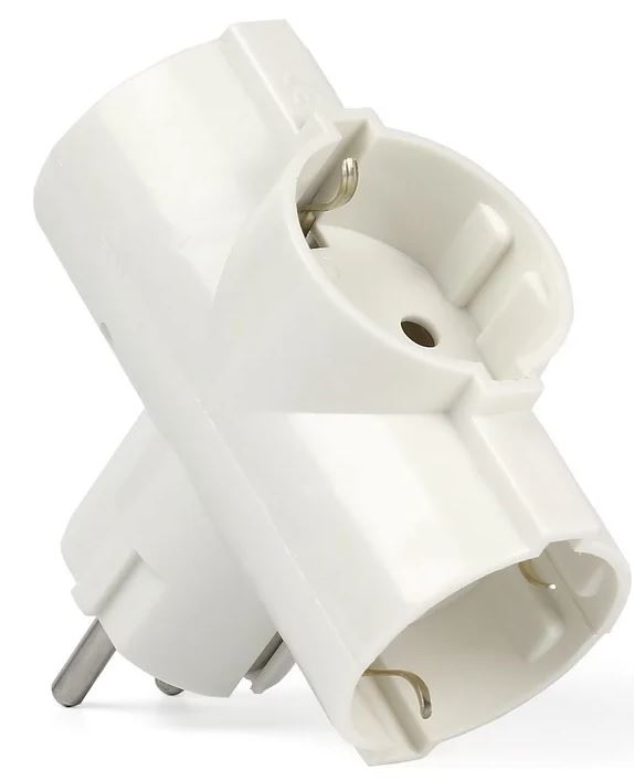

Разветвитель SmartBuy SBE-16-A03-3z блок на 3 гнезда с заземлением круглый 16А 250B (1/100), SBE-16-A03-3z