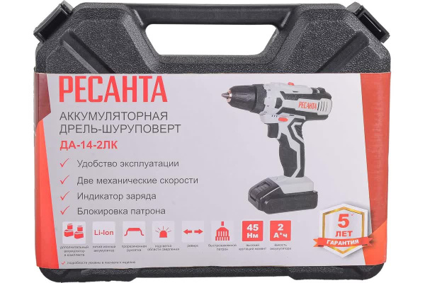 фото Дрель - шуруповерт Ресанта ДА-14-2ЛК в Челябинске