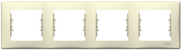 Изображение товара Рамка Schneider Electric SDN5800747 серия Sedna 4 поста горизонтальная