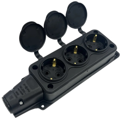 фото Удлинитель силовой iTOK i-CONNECT-COLOR-SU-KG-325-3-54-10-BLACK-OR в Воронеже