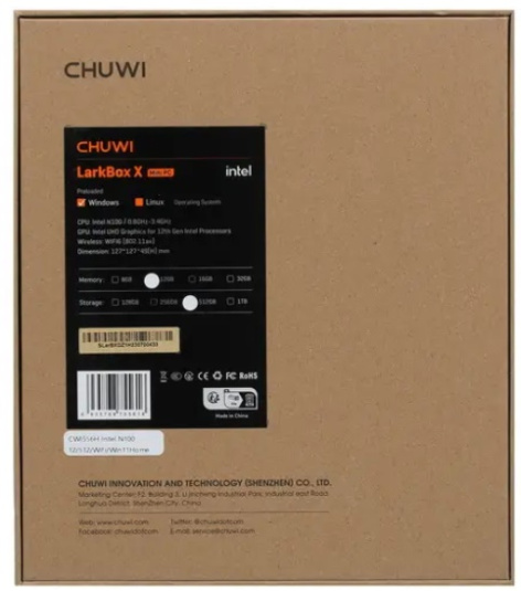 фото Неттоп  Chuwi LarkBox X