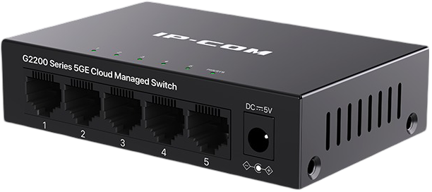 

Коммутатор управляемый IP-Com G2205D 5 портов, 5x1 Гбит/с, металлический корпус, G2205D