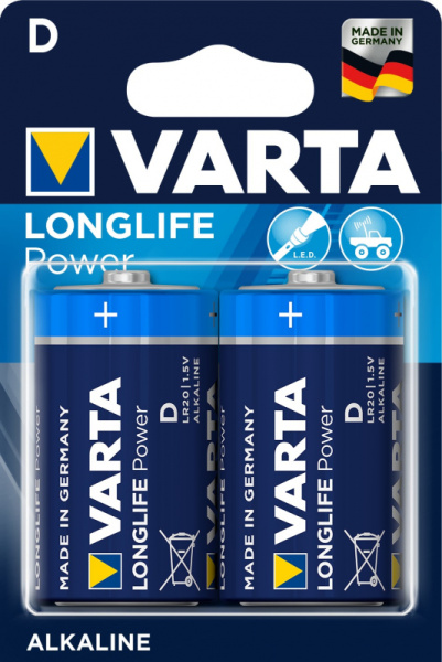 Изображение товара Батарейка Varta LONGLIFE POWER (HIGH ENERGY) LR20 D