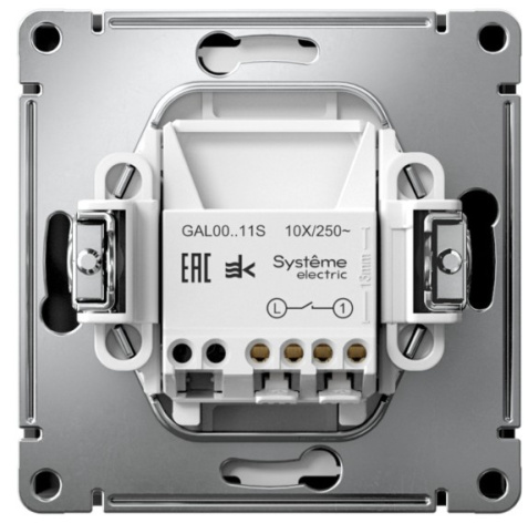 фото Выключатель одноклавишный  Systeme Electric GAL001011S в Красноярске