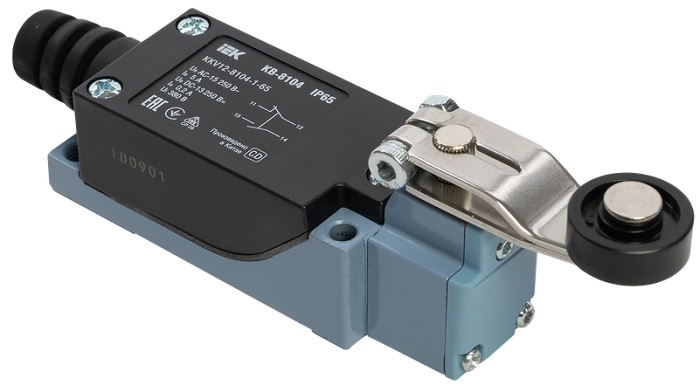 

Выключатель концевой IEK KKV12-8104-1-65 КВ-8104 рычаг с роликом IP65, KKV12-8104-1-65