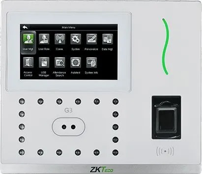 

Терминал ZKTeco G3 [WiFi] с функцией распознавания лиц. Память:лиц 3 000,отпечатков 5 000,карт 10000,событий 100 000, G3 [WiFi]