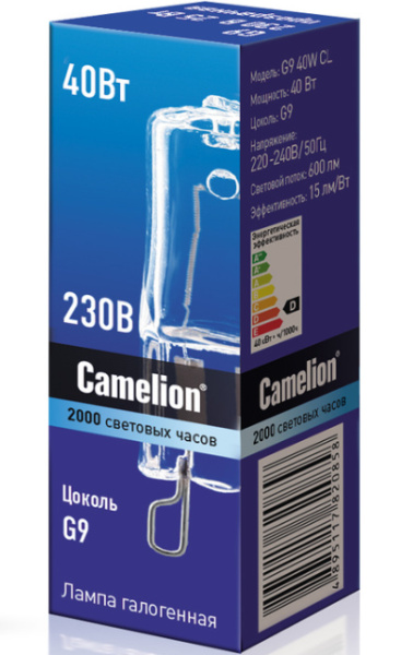 фото Лампа галогенная Camelion G9 40W CL в Уфе