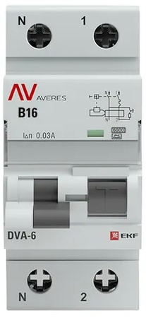 фото Автомат дифференциальный EKF rcbo6-1pn-16B-30-a-av в Уфе