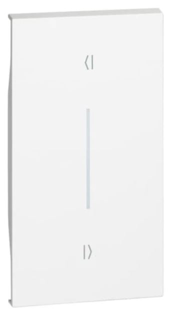 

Панель лицевая BTicino KW05M2V LIVING NOW для выключателей рольставень (вертикальное размещение), 2 модуля, цвет белый, KW05M2V