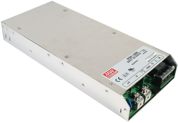 

Преобразователь AC-DC сетевой Mean Well RSP-1000-12 источник питания 12В с диапазоном входных напряжений 90-264 В, мощность 720Вт, RSP-1000-12