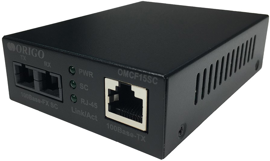 

Медиаконвертер ORIGO OMCF15SC/A1A 100Base-TX / 100Base-FX (SC), 1310 нм, одномод, до 15 км, OMCF15SC/A1A