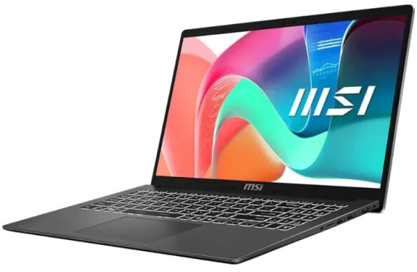 фото Ноутбук MSI Modern 15 F1MXG-1280RU 15.6" (Intel Core 7, 16Гб DDR5, SSD 512 Гб, , Windows 11 Профессиональная) Серый [9S7-15S111-1280]