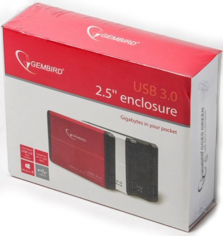 фото Внешний корпус для HDD SATA 2.5” Gembird EE2-U3S-2-R в Уфе