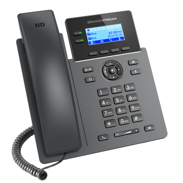 

Телефон VoiceIP Grandstream GRP-2602P 4 SIP аккаунта, 2 линии 10/100, дисплей 2,21"(132x48), poe , без б/п, GRP-2602P
