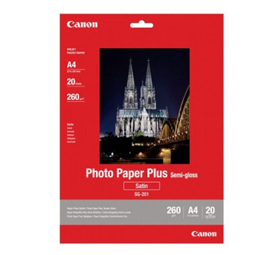 

Бумага Canon SG-201 A4 1686B021 полуглянцевая 260г/м2,20 л, SG-201 A4