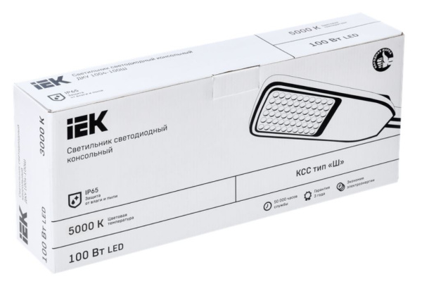 фото Светильник светодиодный консольный IEK LDKU1-1004-100-5000-K03 в Казани