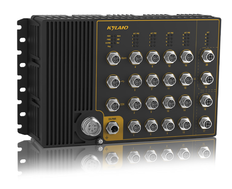 

Коммутатор управляемый Kyland Aquam8620 302242769 Layer 3 managed, 16*10/100M Base-TX M12 connector PoE ports, 110VDC dual redundant power inputs, Aquam8620