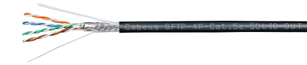 фото Кабель витая пара SF/UTP 5e кат. 4 пары Cabeus SFTP-4P-Cat.5e-SOLID-OUT-LSZH-UV в Самаре