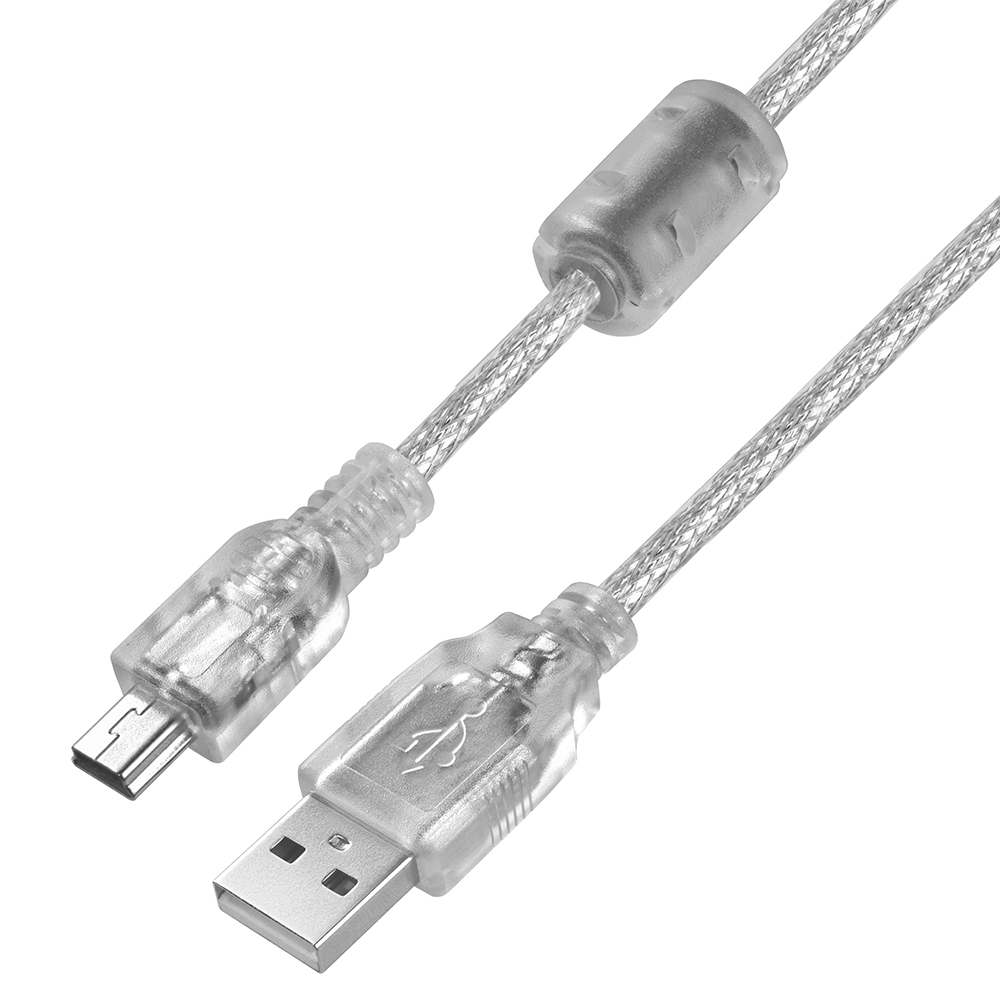 

Кабель интерфейсный USB 2.0 Greenconnect GCR-UM1M5P-BD2S-2.0m PROF 2.0m, AM/mini 5P, прозрачный, ферритовые кольца, 28/24 AWG, экран, армированный, мо, GCR-UM1M5P-BD2S-2.0m
