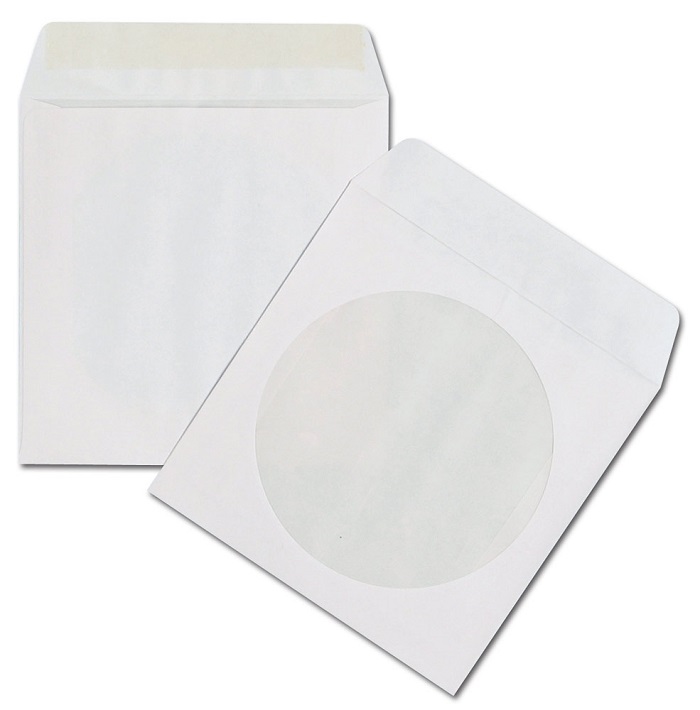 

Конверт Buro 201070 для CD 125x125мм с окном белый клеевой слой 80г/м2 1000 штук, 201070