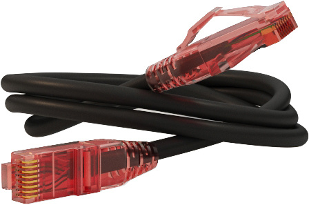 фото Кабель патч-корд U/UTP 5e кат. 2м Hyperline PC-LPM-UTP-RJ45-RJ45-C5e-2M-LSZH-BK в Уфе