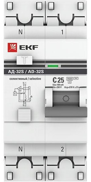 фото Автомат дифференциальный EKF DA32-25-100S-pro в Уфе