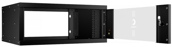 фото Шкаф настенный 19", 4U Cabeus WSC-05D-4U55/45-BK