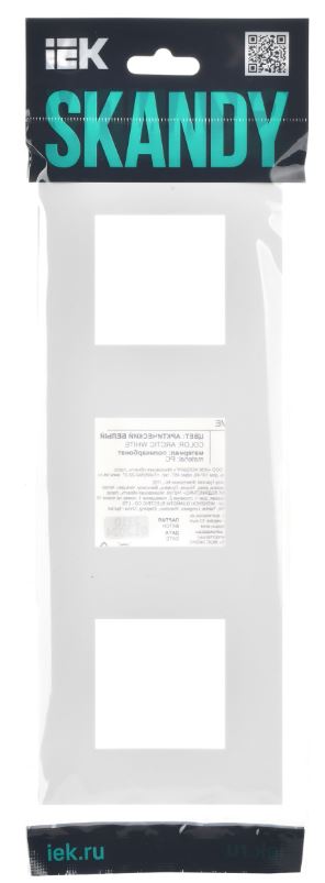 

Рамка тройная IEK SK-M32-K01 SKANDY SK-F03W Арктический белый, SK-M32-K01